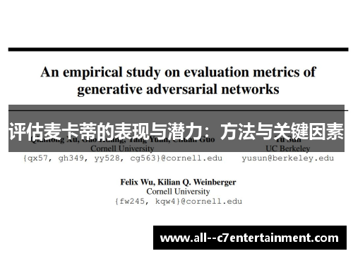 评估麦卡蒂的表现与潜力：方法与关键因素